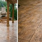 Hormigón impreso imitación madera